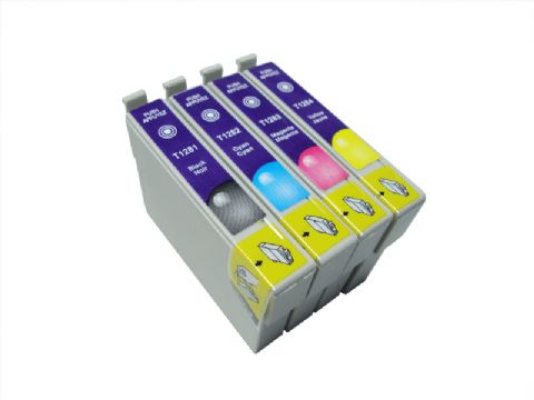 Compatible Ink Cartridge For Epson T1281 、2、3、4